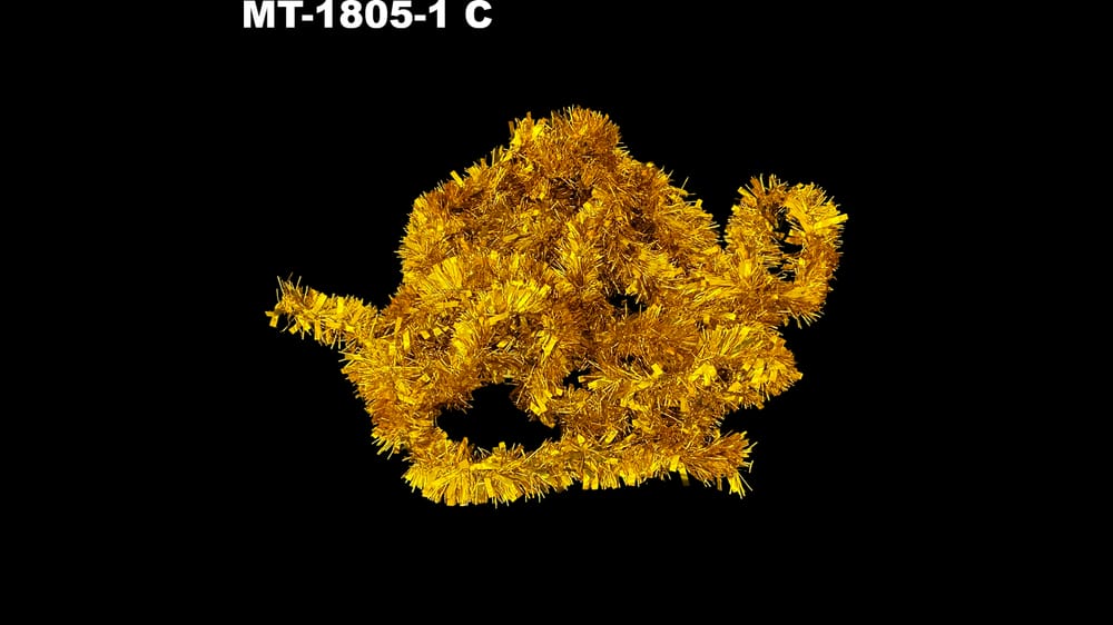 Escarcha metalica 6 cm aprox de ancho. Mide  metros de largo	 C