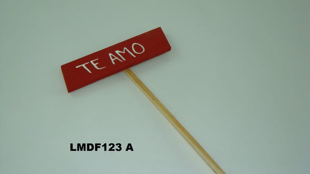 Letrero MDF 12*3 con mensaje A