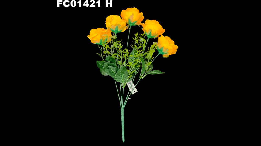 Ramo vintage mediano rosas * 5. Mide 42 cm H