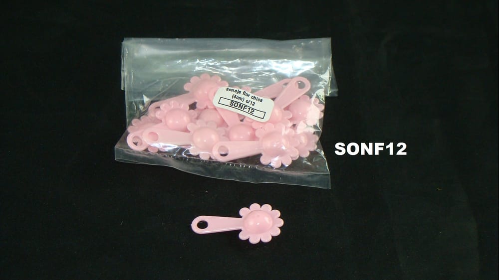 sonaja flor chica (4cm) c/12 