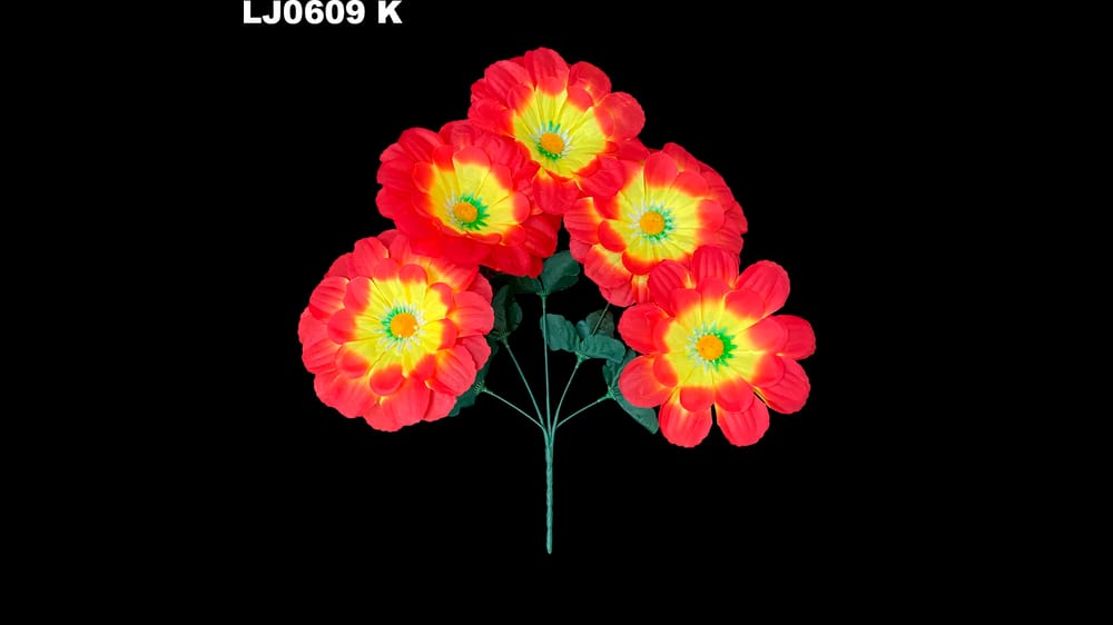 Ramito dhalia redondeada * 5. La flor mide 17 cm K