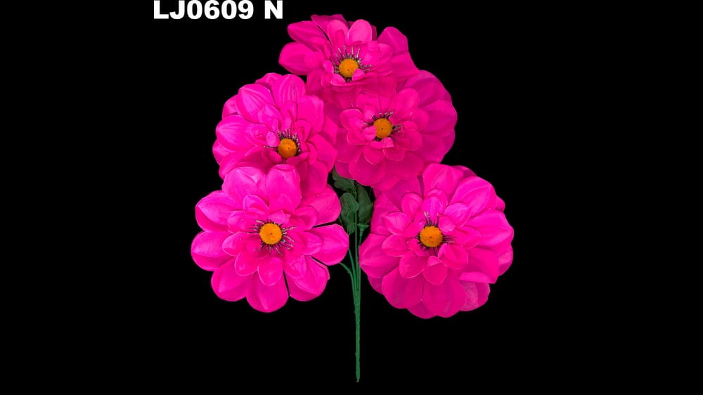 Ramito dhalia redondeada * 5. La flor mide 17 cm N