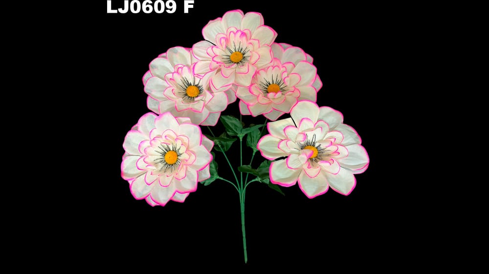 Ramito dhalia redondeada * 5. La flor mide 17 cm F