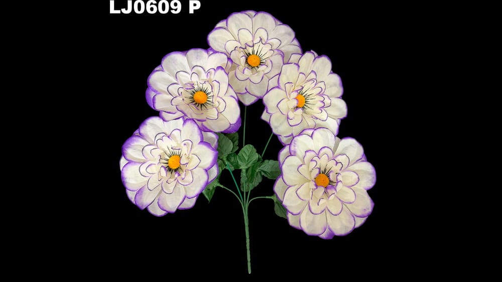Ramito dhalia redondeada * 5. La flor mide 17 cm P