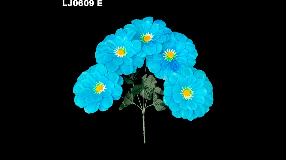 Ramito dhalia redondeada * 5. La flor mide 17 cm E
