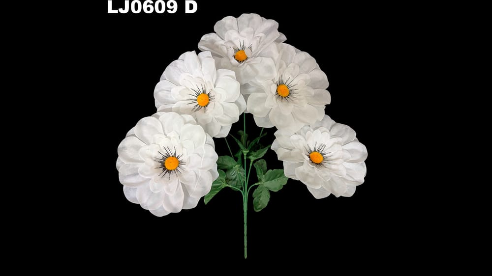 Ramito dhalia redondeada * 5. La flor mide 17 cm D