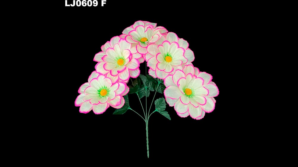 Ramito dhalia redondeada * 5. La flor mide 17 cm F