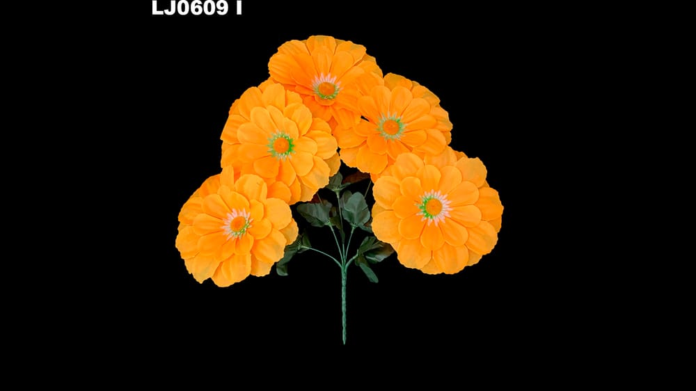 Ramito dhalia redondeada * 5. La flor mide 17 cm I