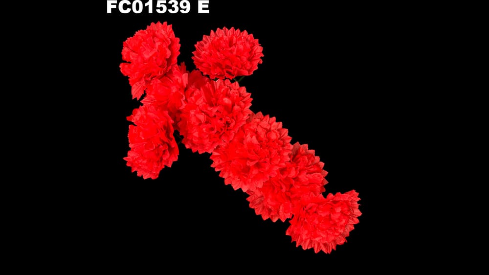 Cruz clavel *6 para armar. Mide 60*35. flor de 14 cm E
