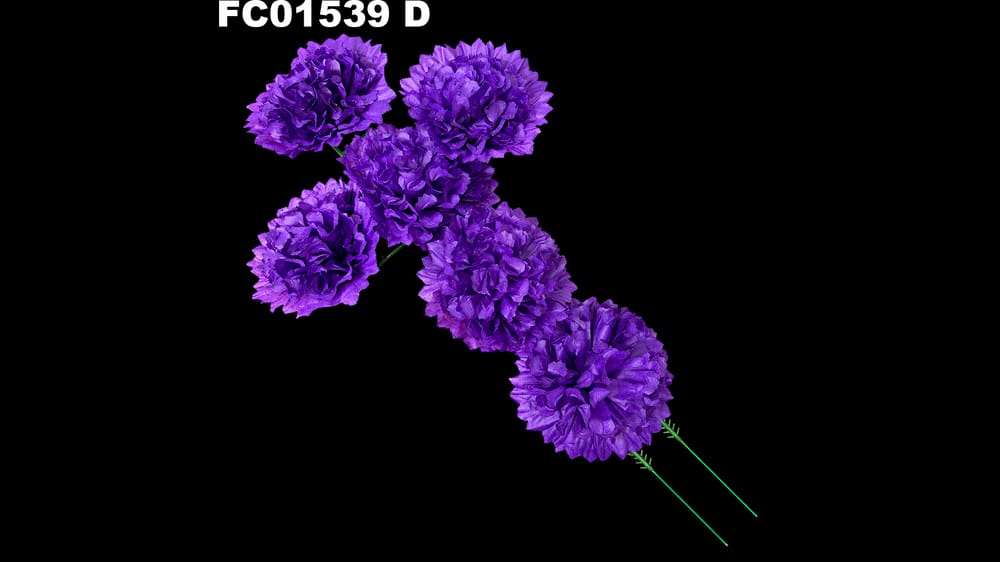 Cruz clavel *6 para armar. Mide 60*35. flor de 14 cm D