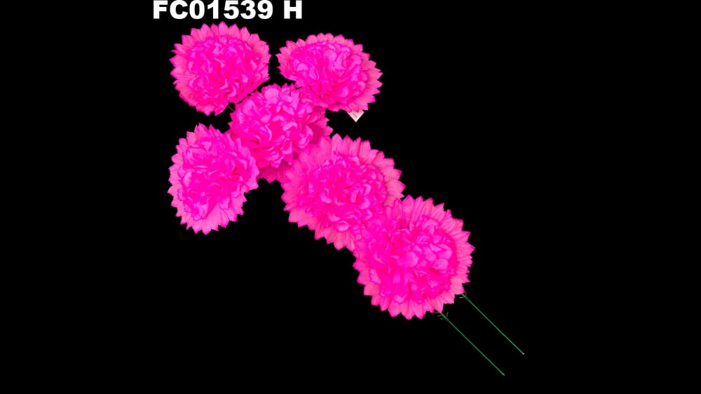 Cruz clavel *6 para armar. Mide 60*35. flor de 14 cm H
