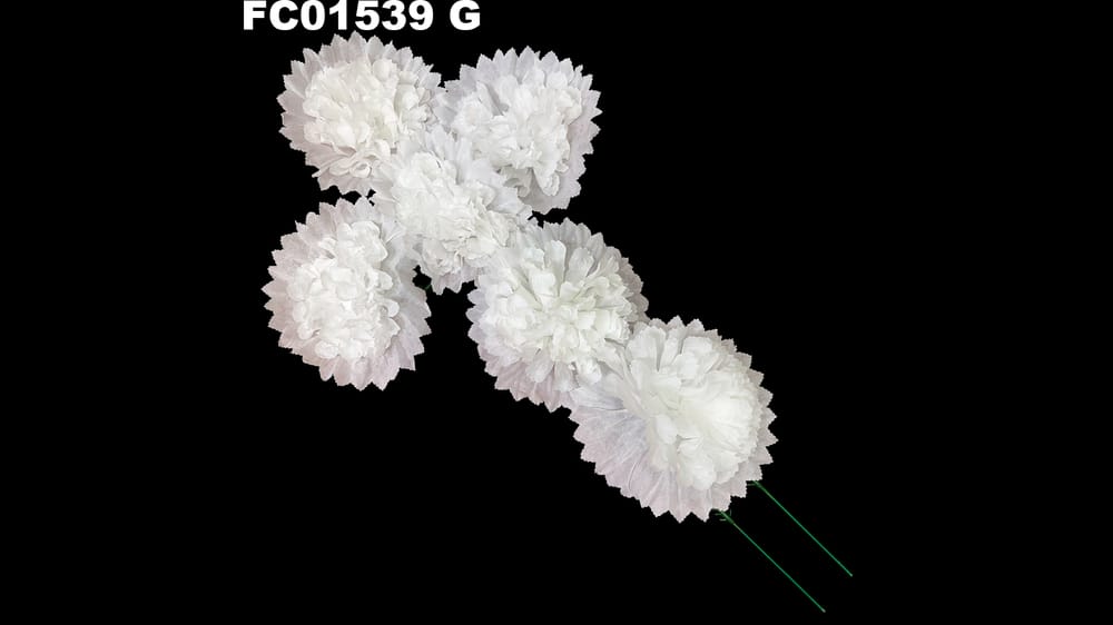 Cruz clavel *6 para armar. Mide 60*35. flor de 14 cm G