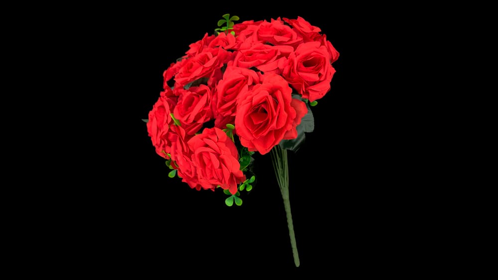 Bouquet de rosas medianas *24. Mide 35 cm B