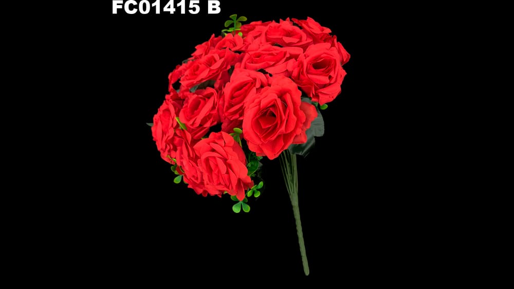 Bouquet de rosas medianas *24. Mide 35 cm B