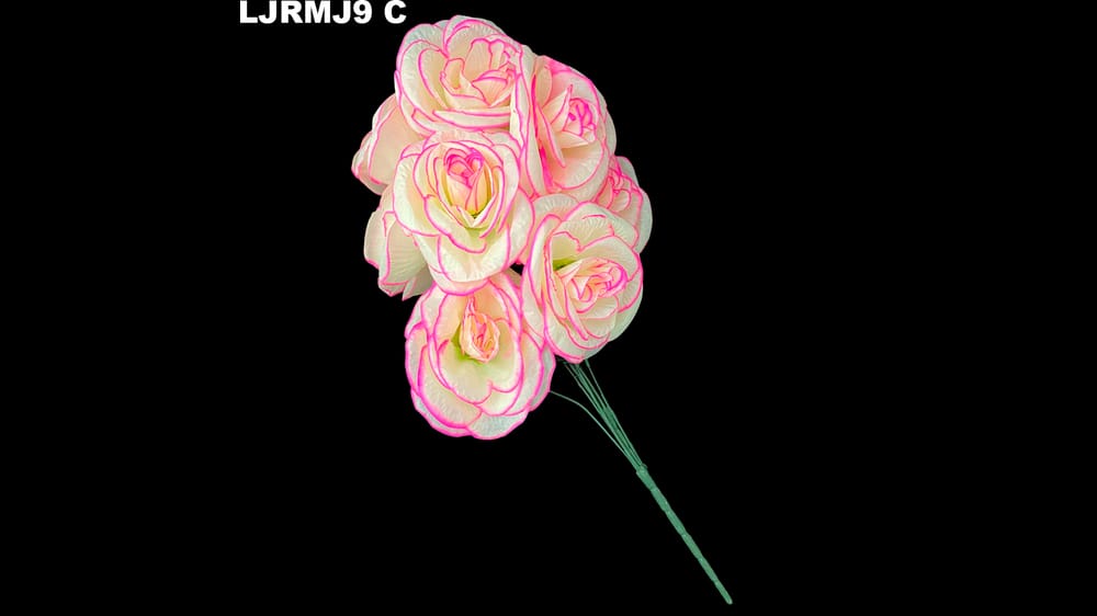 Ramo rosa mega jumbo *9 Mide 20 cm cada flor C