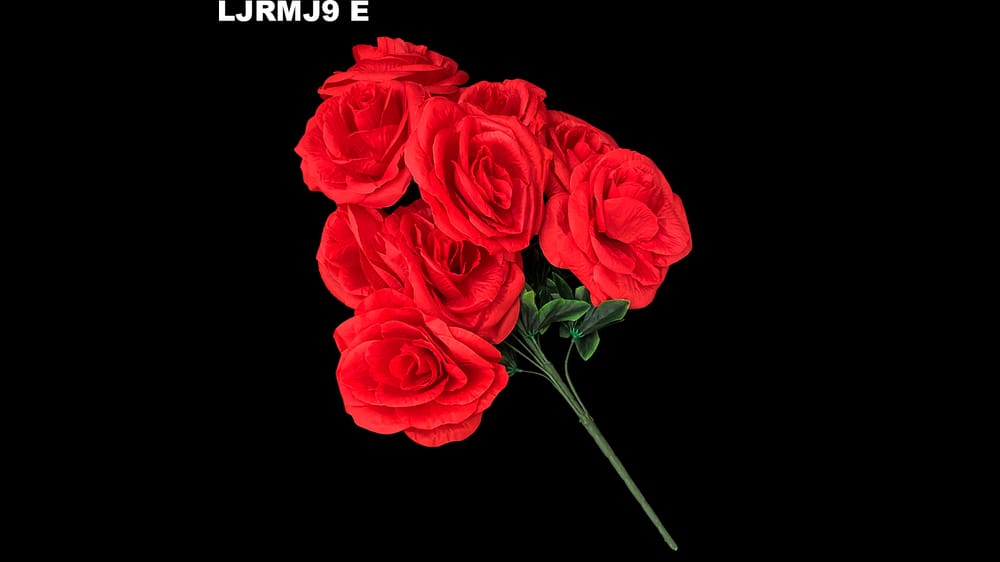 Ramo rosa mega jumbo *9 Mide 20 cm cada flor E