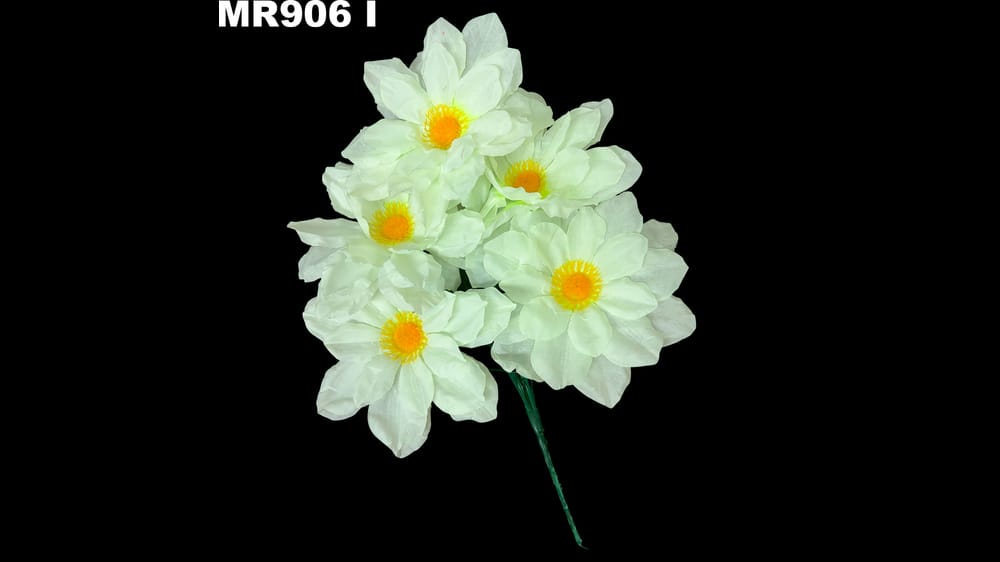 Ramito dhalia con pestañas *5 Flor de 16cm I
