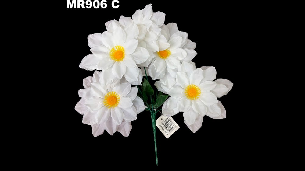 Ramito dhalia con pestañas *5 Flor de 16cm C