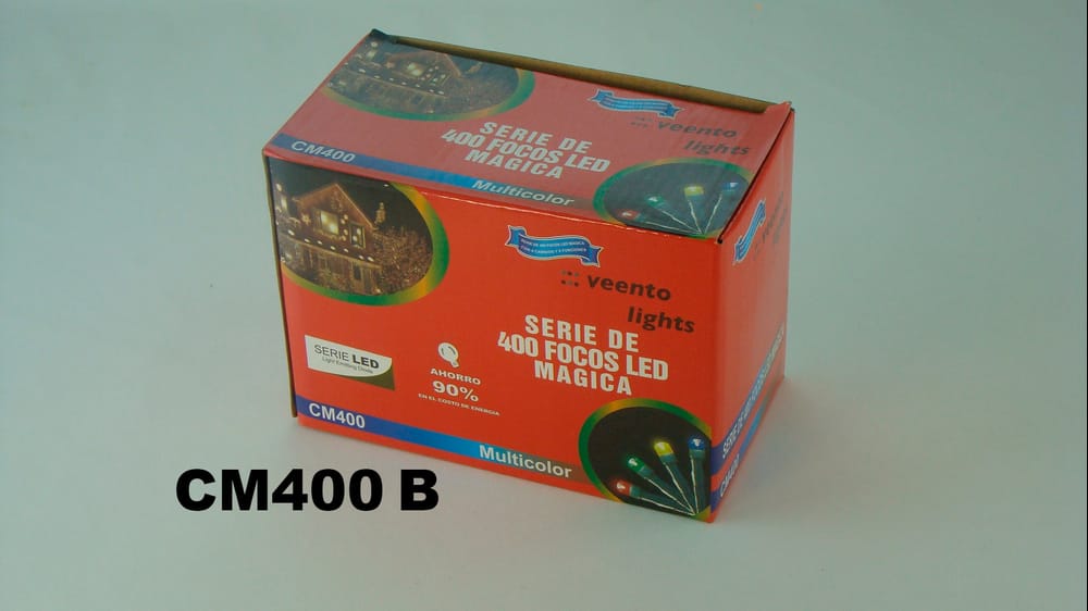 400 Luces LED multifuncional cable verde 20m B