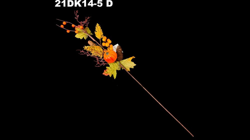 Vara flor otoñal con calabaza 60 cm D
