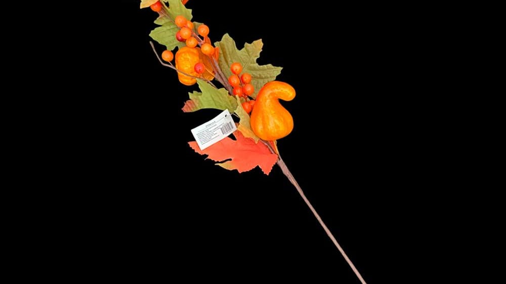 Vara flor otoñal con calabaza 60 cm D