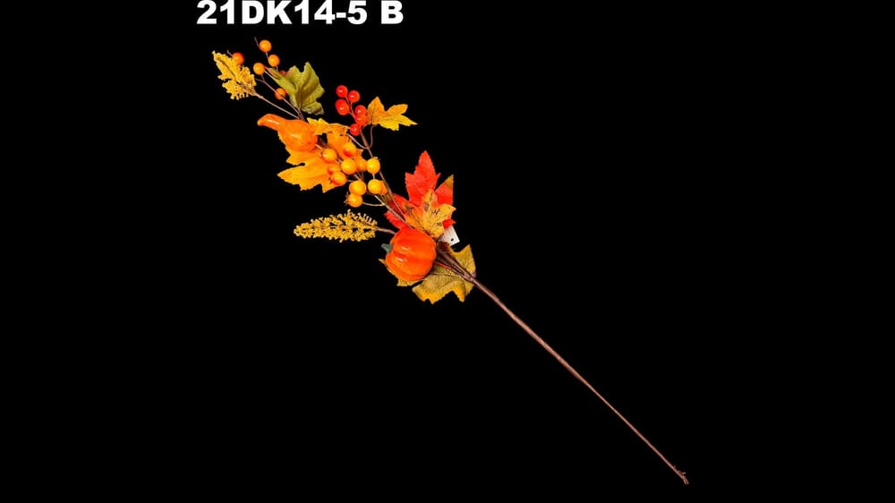 Vara flor otoñal con calabaza 60 cm B