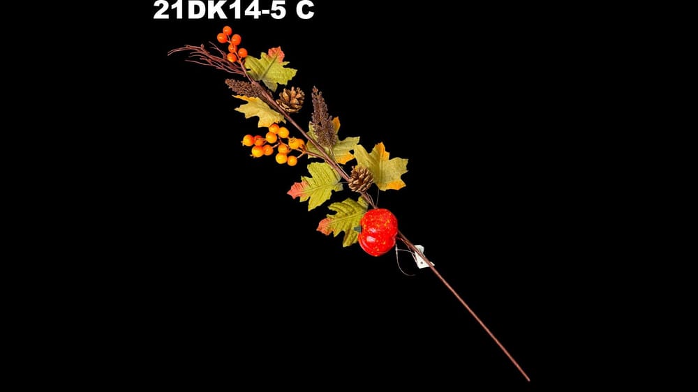 Vara flor otoñal con calabaza 60 cm C