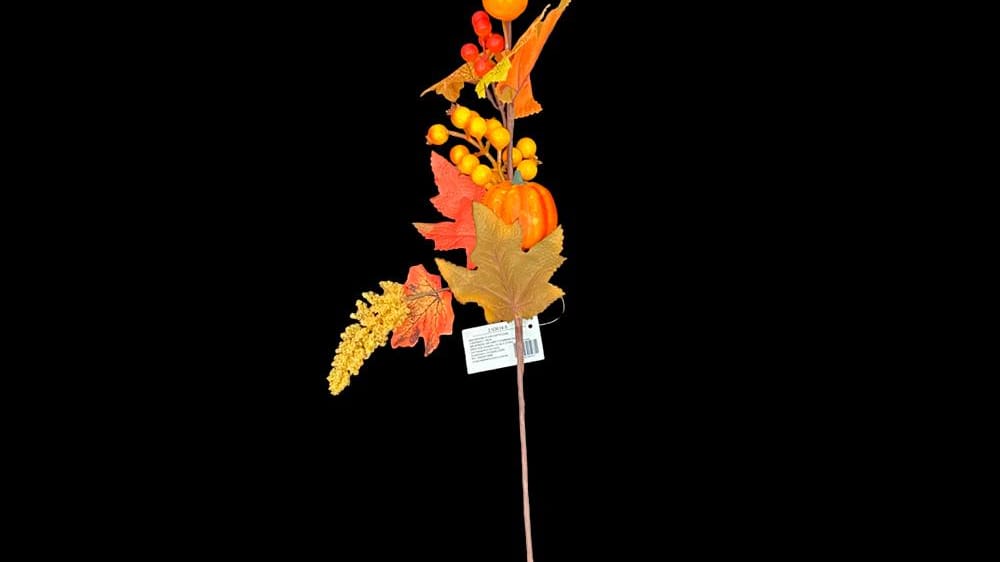 Vara flor otoñal con calabaza 60 cm C