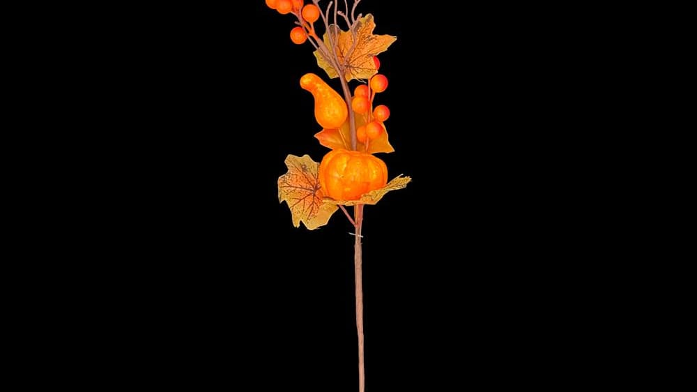 Vara flor otoñal con calabaza 50 cm A