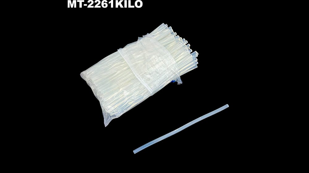 MT-2261KILO Silicón delgado de marca. 89 pzs aprox. de 25 cm.  POR KILO $242.00 