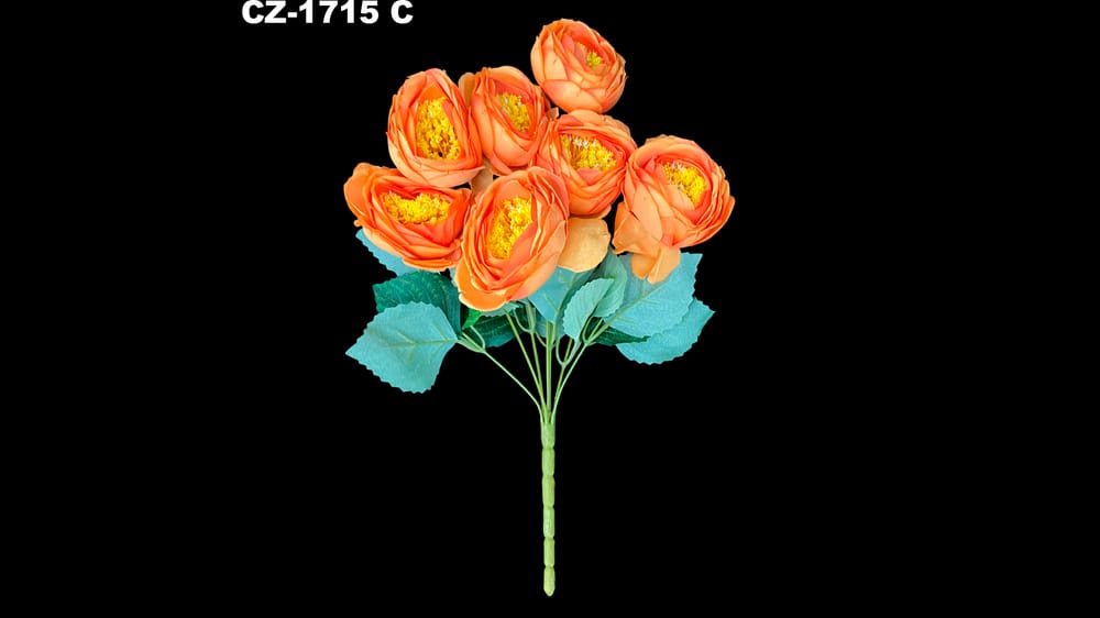 Ramo mediano de Camelia. Mide 40 cm. Flor de 8 cm C