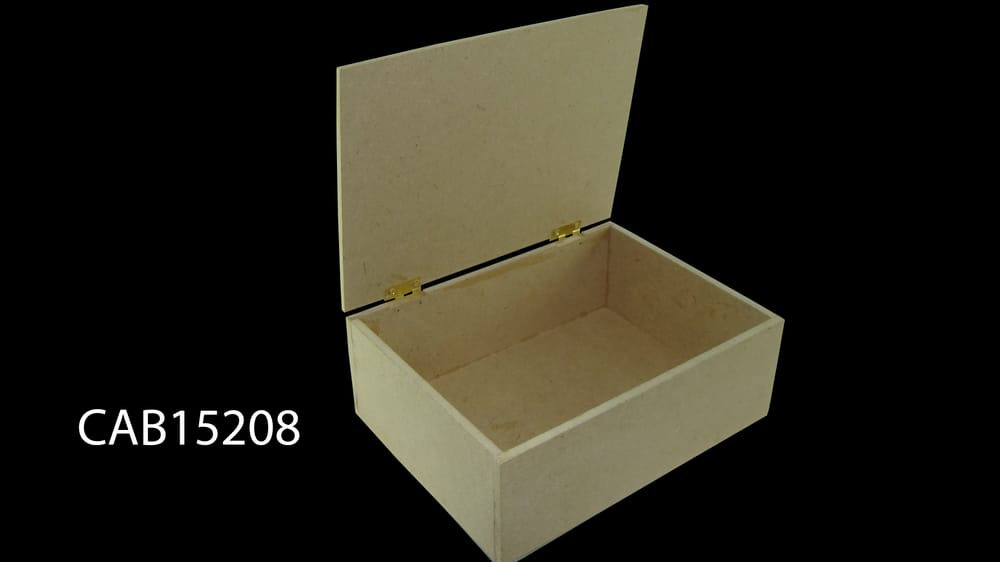 caja de mdf con bisagra 15*20+8 