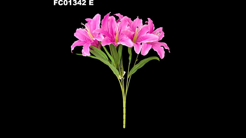 Ramo lily satinada *7 ( 62 cm)  E