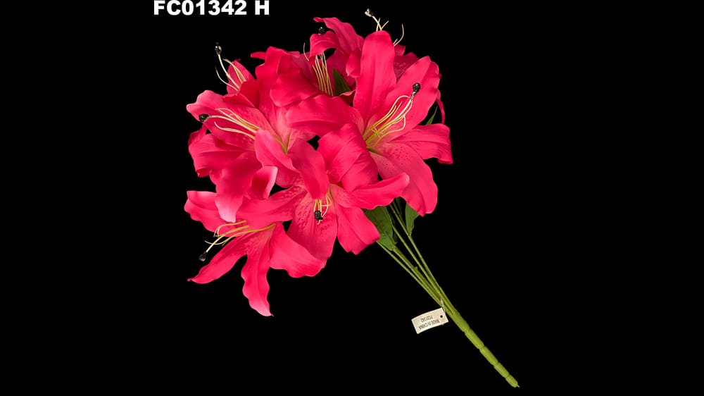 Ramo lily satinada *7 ( 62 cm)  H