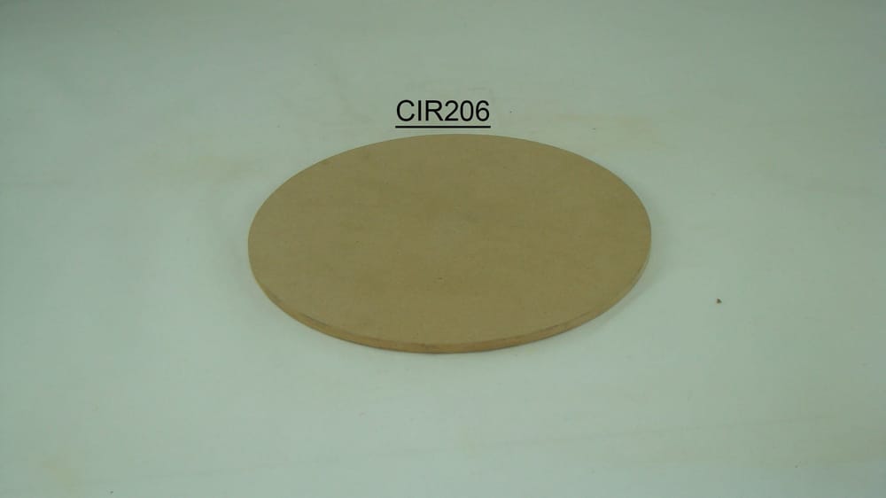 circulo de madera tipo rustico hecho de mdf 20 cm en 6 m m 