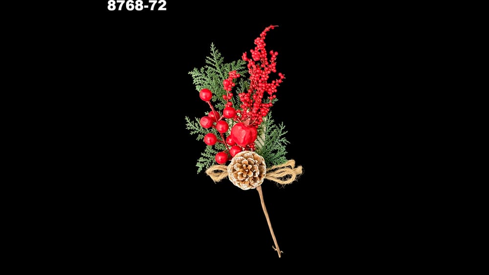 Corsage mixto con piña. Mide 30 cm 