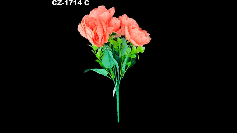 Ramito de rosa de jardín *5. Mide 30 cm. Flor de 6 cm C