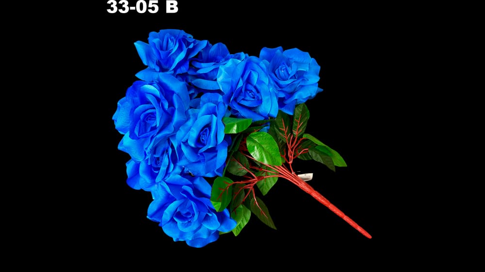 Ramo de Rosal *9. Mide 50 cm.   Flor de 13 cm B