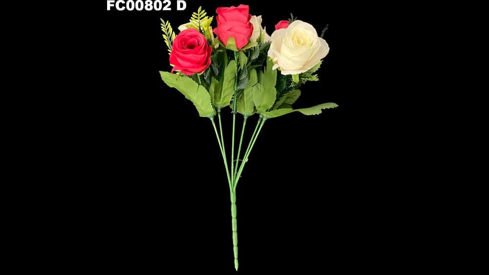 Ramo de rosas c/6 flores vintage D