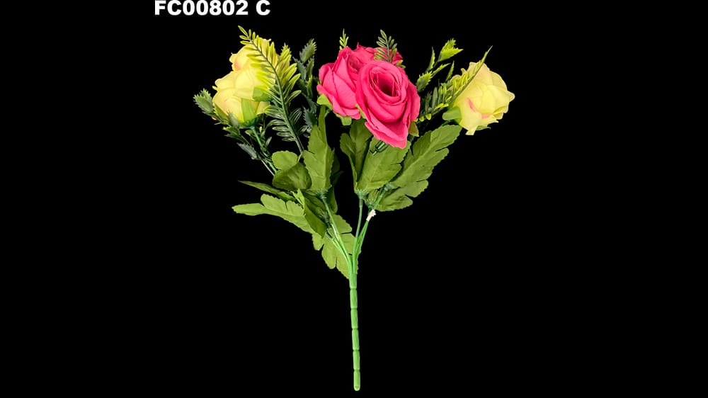 Ramo de rosas c/6 flores vintage C