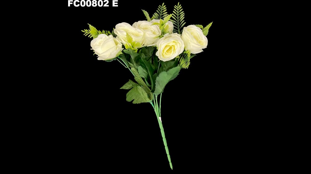 Ramo de rosas c/6 flores vintage E