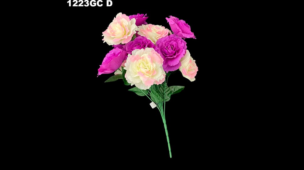 Ramo jumbo de rosal *12. Mide 65 cm D