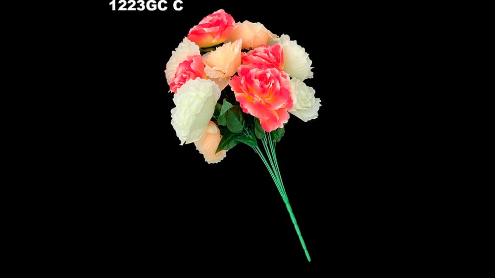 Ramo jumbo de rosal *12. Mide 65 cm C