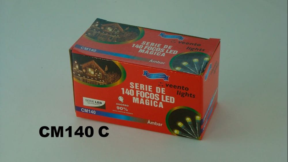 140 Luces LED multifuncional cable verde 7m C