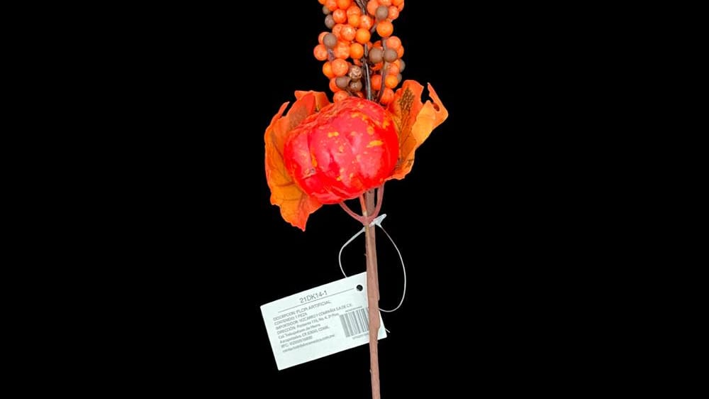 Vara flor otoñal con calabaza 25 cm C