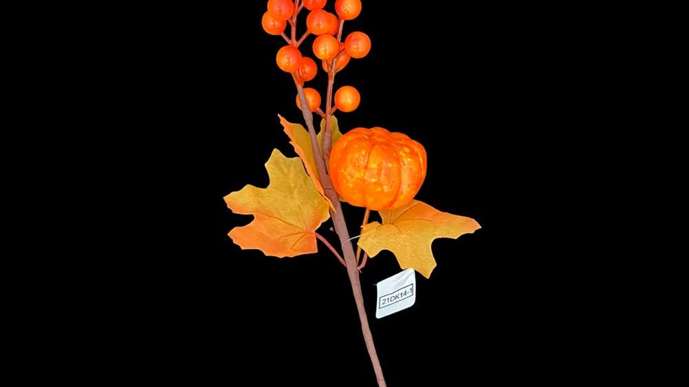 Vara flor otoñal con calabaza 25 cm A