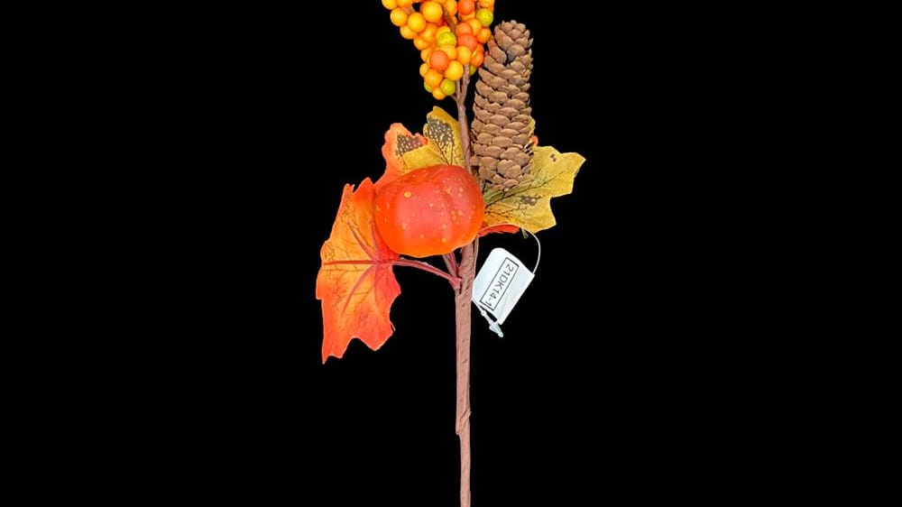 Vara flor otoñal con calabaza 25 cm E