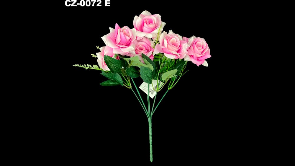 Ramito vintage de rosas medianas*6. La rosa mide 5 cm E