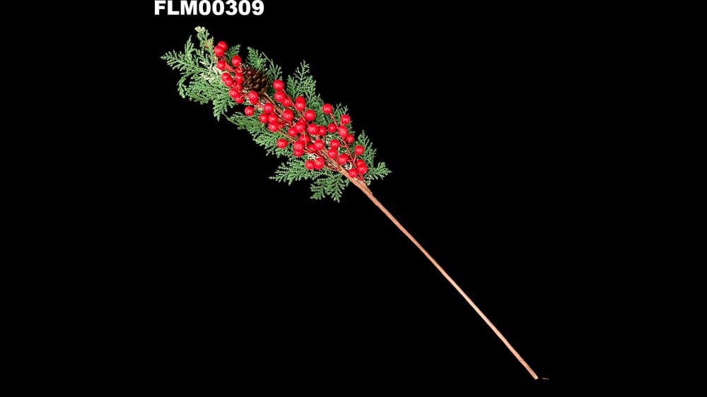 Vara de berries, piña y follajes. Mide 60 cm 