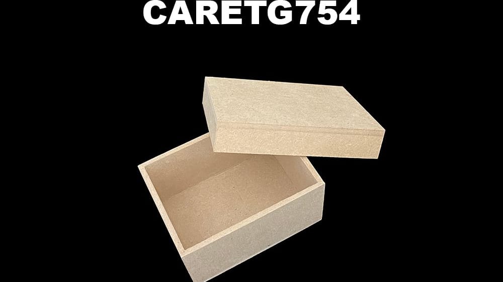 Caja rectangular con tapa 7*5*4 